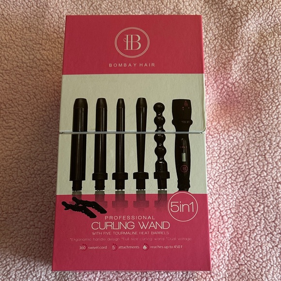 Bombay Other - Bombay Professional Curling Wand Set - Pink and White